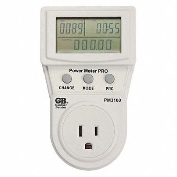 GARDNER BENDER Energy Management Device 8 D 125VAC LCD, 54JH73