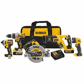 DEWALT Cordless Combination Kit 5 Tools 20V DC, 54JK22