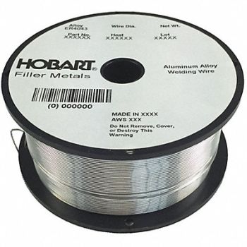 HOBART MIG Welding Wire Solid Aluminum 1 lb., 54JK66