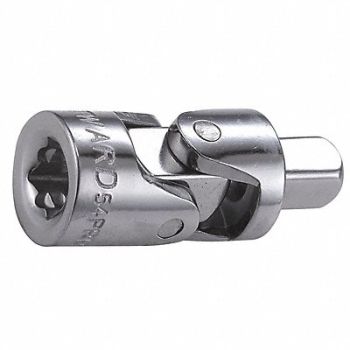WESTWARD Unvrsl Joint Steel Chrome 1/4 in, 54PR13