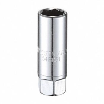 WESTWARD Spark Plug Socket 16 mm Steel, 54PR31