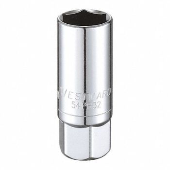 WESTWARD Spark Plug Socket 21 mm Steel, 54PR32