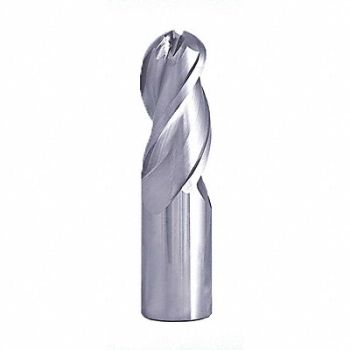 GRAINGER APPROVED Ball End Mill Uncoated 0.375 Shank dia., 54PX95