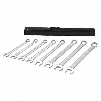 WESTWARD Combo Wrench St Steel Satin Offset, 54RZ51
