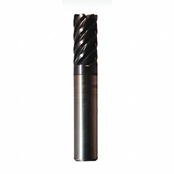 GRAINGER APPROVED Corner Radius End Mill 0.500 Shank Dia, 54RP43