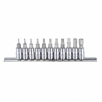 WESTWARD Skt Bt St Stl StSz 1/4 in DrSz 1/4 in, 54TL79
