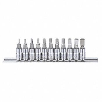WESTWARD Skt Bt St Stl StSz 1/4 in DrSz 1/4 in, 54TM03