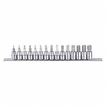 WESTWARD Skt Bt St Stl StSz 3/8 in DrSz 3/8 in, 54TM33