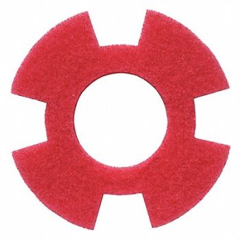 I-MOP Cleaning Pad Red 9 Pad Trapezoid PK10, 488Z08