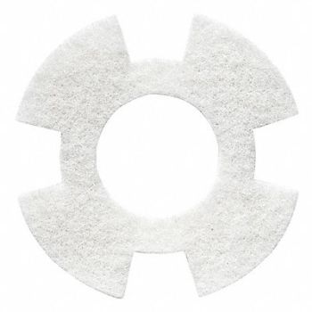I-MOP Cleaning Pad White 9 Pad Trapezoid PK10, 488Z09