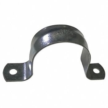 GRAINGER APPROVED Pipe Strap Two-Hole Steel 1 1/4 PipeSize, 54TU22