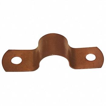 GRAINGER APPROVED Pipe Strap Two-Hole Steel 3/8 Pipe Size, 54TU25