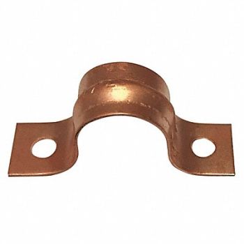 GRAINGER APPROVED Pipe Strap Two-Hole Steel 1/2 Pipe Size, 54TU26