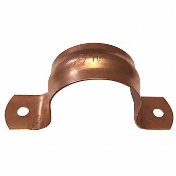 GRAINGER APPROVED Pipe Strap Two-Hole Steel 1 1/4 PipeSize, 54TU29