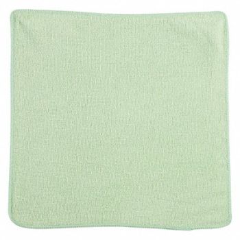 RUBBERMAID COMMERCIAL PRODUCTS Microfiber Cloth 12 x 12 Green PK24, 54TX85