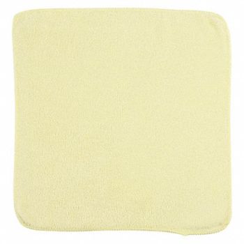 RUBBERMAID COMMERCIAL PRODUCTS Microfiber Cloth 12 x 12 Yellow PK24, 54TX87