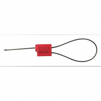 TYDENBROOKS 1/16 Cable Seals Red Plastic PK100, 54TZ99