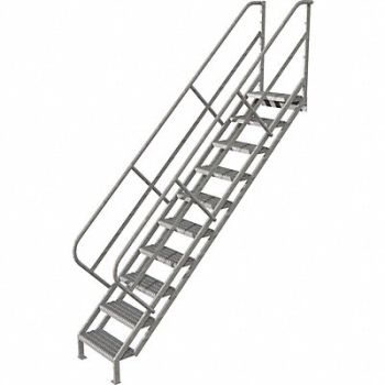 TRI-ARC Stair Unit Steel 10 Steps 450 lb Ld Cap., 420R89