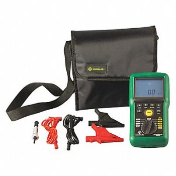 GREENLEE Megohmmeter 50 to 1000V DC LCD, 54WF70