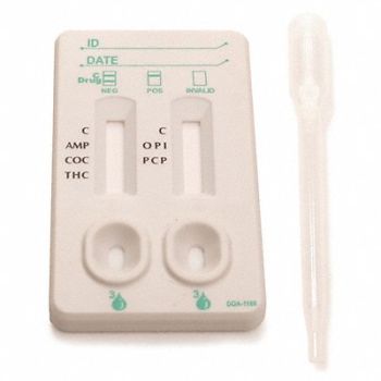 ACCUTEST Urine Drug Test Kit 25 Number of Tests, 54WH39