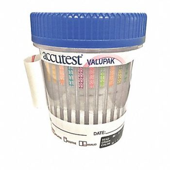 ACCUTEST Urine Drug Test Kit 25 Number of Tests, 54WH50