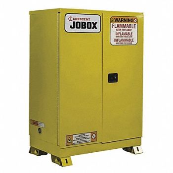 CRESCENT JOBOX Safety Cabinet 45 gal Cap. 66-23/32 H, 54XG97
