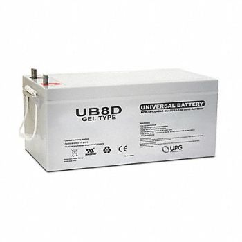 GRAINGER APPROVED Sealed Lead Acid Battery 12VDC 8.66 H, 54XH48