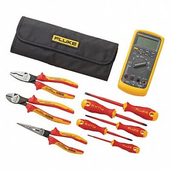 FLUKE Digital Multimeter Kit 10 Max AC Amps, 54XM10