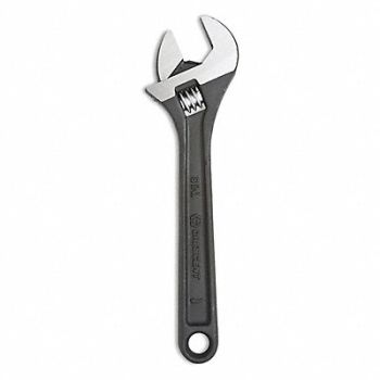 CRESCENT Adj. Wrench Steel Black Oxide 8, 54XN36