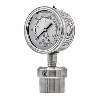 PIC GAUGES Pressure Gauge Nominal 2-1/2 Dial, 54XN76