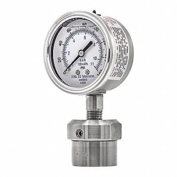 PIC GAUGES Pressure Gauge Nominal 2-1/2 Dial, 54XN78