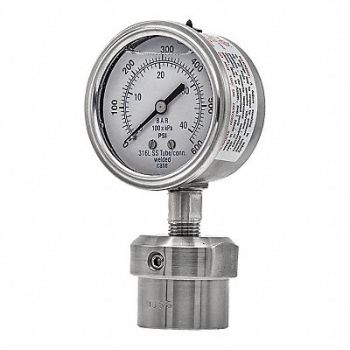 PIC GAUGES Pressure Gauge Nominal 2-1/2 Dial, 54XN81