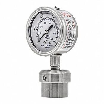 PIC GAUGES Pressure Gauge Nominal 2-1/2 Dial, 54XN82
