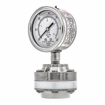 PIC GAUGES K4229 Pressure Gauge Nominal 2-1/2 Dial, 54XN84
