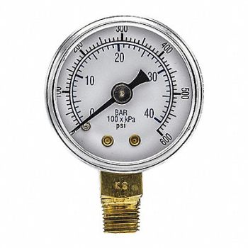PIC GAUGES Pressure Gauge Nominal 1-1/2 Dial, 54XP06