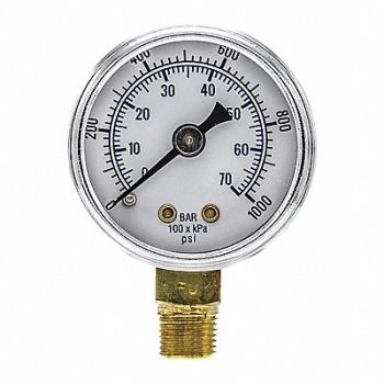 PIC GAUGES Pressure Gauge Nominal 1-1/2 Dial, 54XP07
