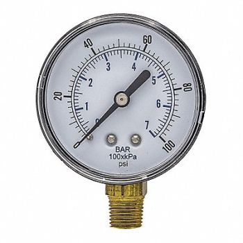 PIC GAUGES Pressure Gauge Nominal 2-1/2 Dial, 54XP18