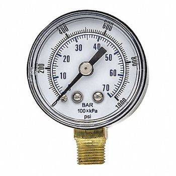 PIC GAUGES Pressure Gauge Nominal 1-1/2 Dial, 54XP48