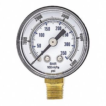 PIC GAUGES Pressure Gauge Nominal 1-1/2 Dial, 54XP49