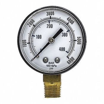 PIC GAUGES Pressure Gauge General Purpose 2 Dial, 54XP52
