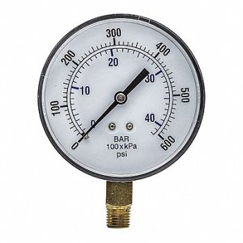 PIC GAUGES Pressure Gauge Nominal 3-1/2 Dial, 54XP53
