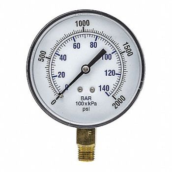 PIC GAUGES Pressure Gauge Nominal 3-1/2 Dial, 54XP55