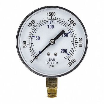 PIC GAUGES Pressure Gauge Nominal 3-1/2 Dial, 54XP56