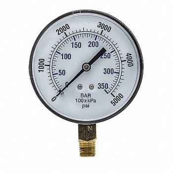 PIC GAUGES Pressure Gauge Nominal 3-1/2 Dial, 54XP58