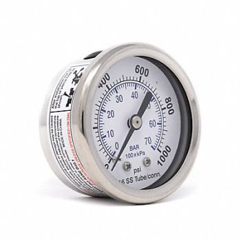 PIC GAUGES Pressure Gauge General Purpose 2 Dial, 54XR01
