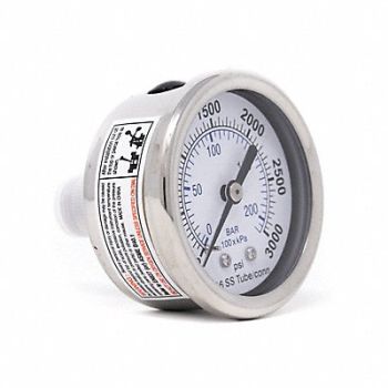 PIC GAUGES Pressure Gauge General Purpose 2 Dial, 54XR03