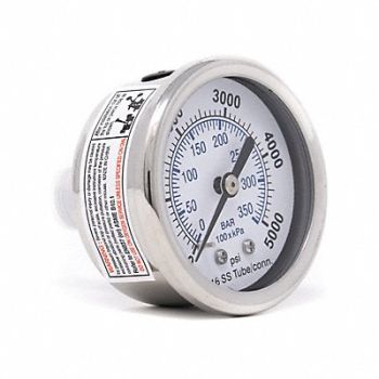 PIC GAUGES Pressure Gauge General Purpose 2 Dial, 54XR04