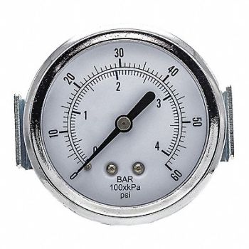 PIC GAUGES Pressure Gauge Nominal 2-1/2 Dial, 54XR07