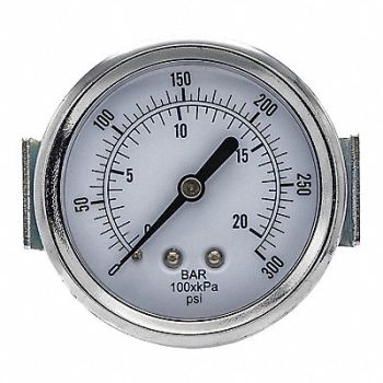 PIC GAUGES Pressure Gauge Nominal 2-1/2 Dial, 54XR08