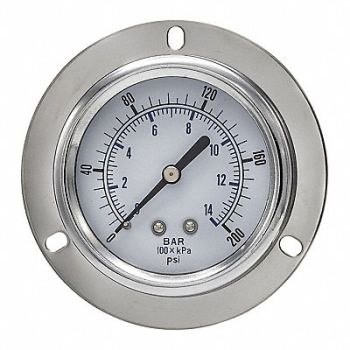 PIC GAUGES Pressure Gauge Nominal 2-1/2 Dial, 54XR13